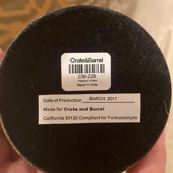 Crate and barrel leaf candle holders set - Picture 3 of 4